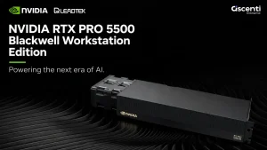 Ascenti Enterprise เปิดพรีออเดอร์ Leadtek NVIDIA RTX PRO 5500 Blackwell Workstation Edition 84GB GDDR7 แล้ววันนี้