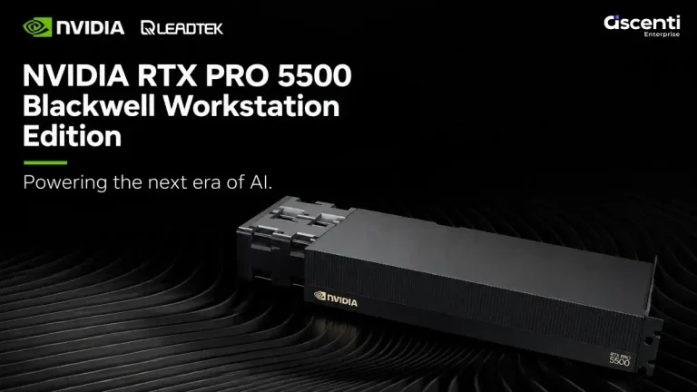 Ascenti Enterprise เปิดพรีออเดอร์ Leadtek NVIDIA RTX PRO 5500 Blackwell Workstation Edition 84GB GDDR7 แล้ววันนี้